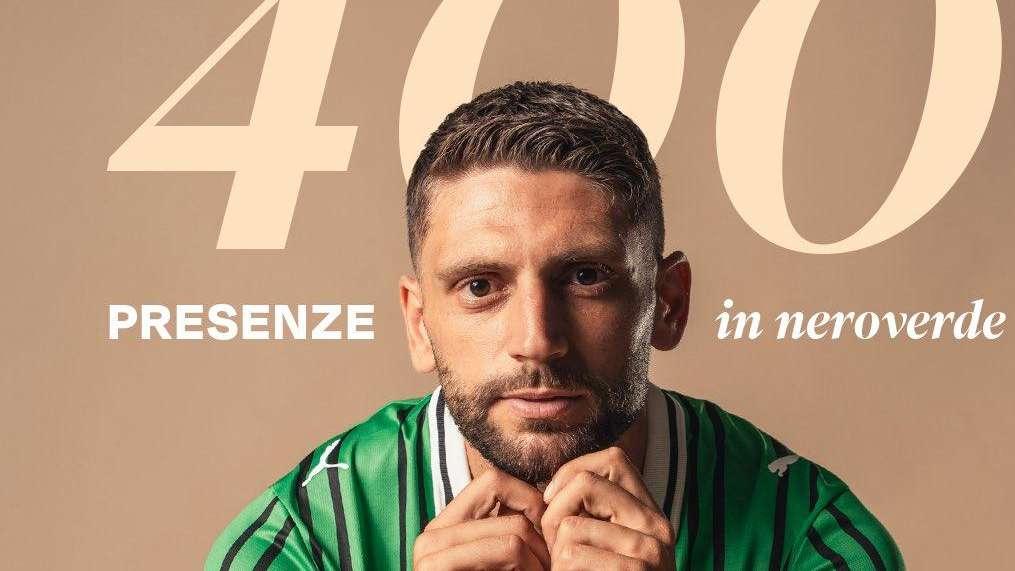 Festa Berardi: 400 presenze con il Sassuolo e nuovo record-man neroverde