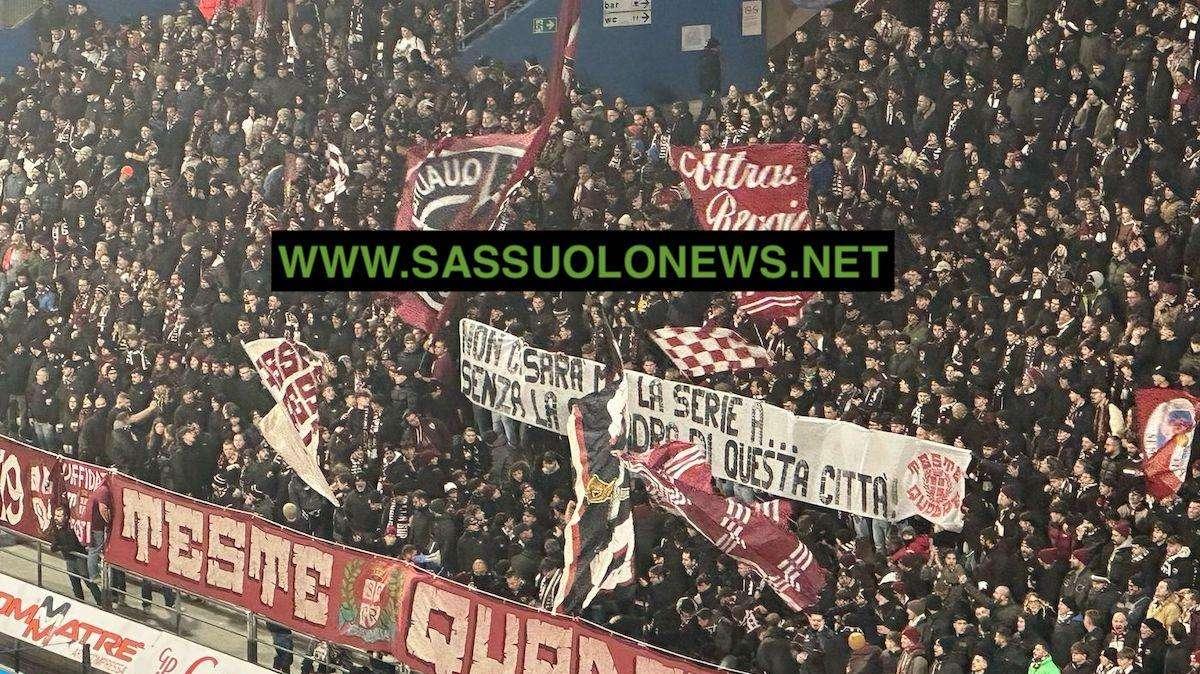 Sassuolo-Reggiana: nessuna inversione di curve, i reggiani nel settore ospiti