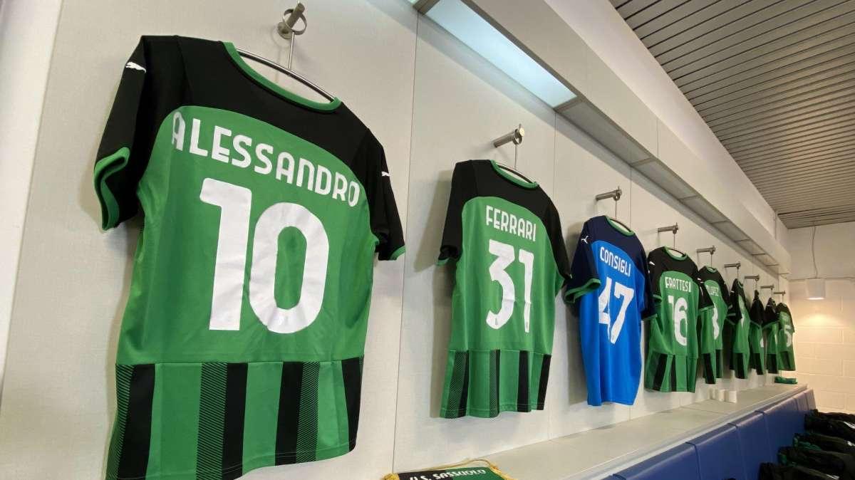 Alessandro Venturelli, nello spogliatoio di Sassuolo-Roma la sua maglia