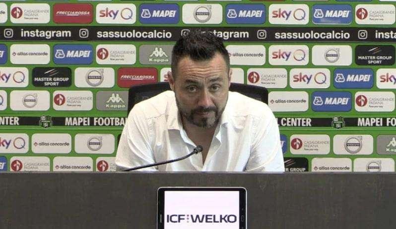 De Zerbi conferenza stampa Sassuolo Verona: "Sono soddisfatto ma una cosa dà fastidio"