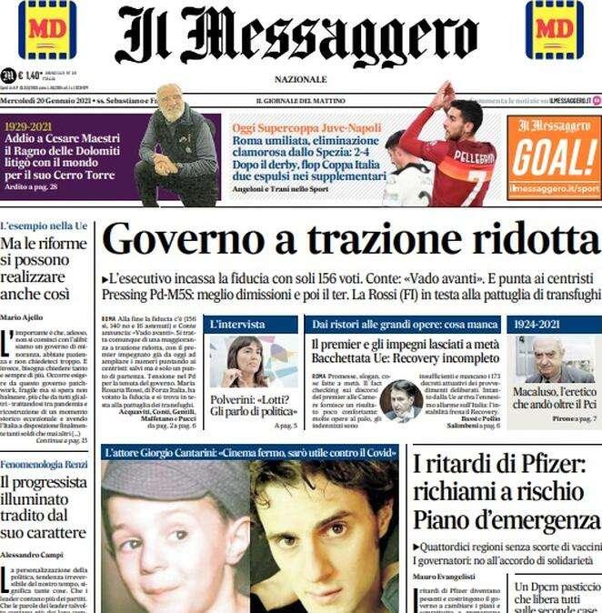 Il Messaggero: "Lazio, Luis Alberto operato. Luiz Felipe, caviglia ko"