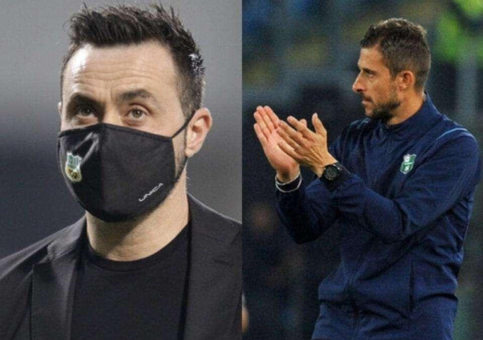 Il primo anno di De Zerbi a Sassuolo e il primo di Dionisi: il confronto