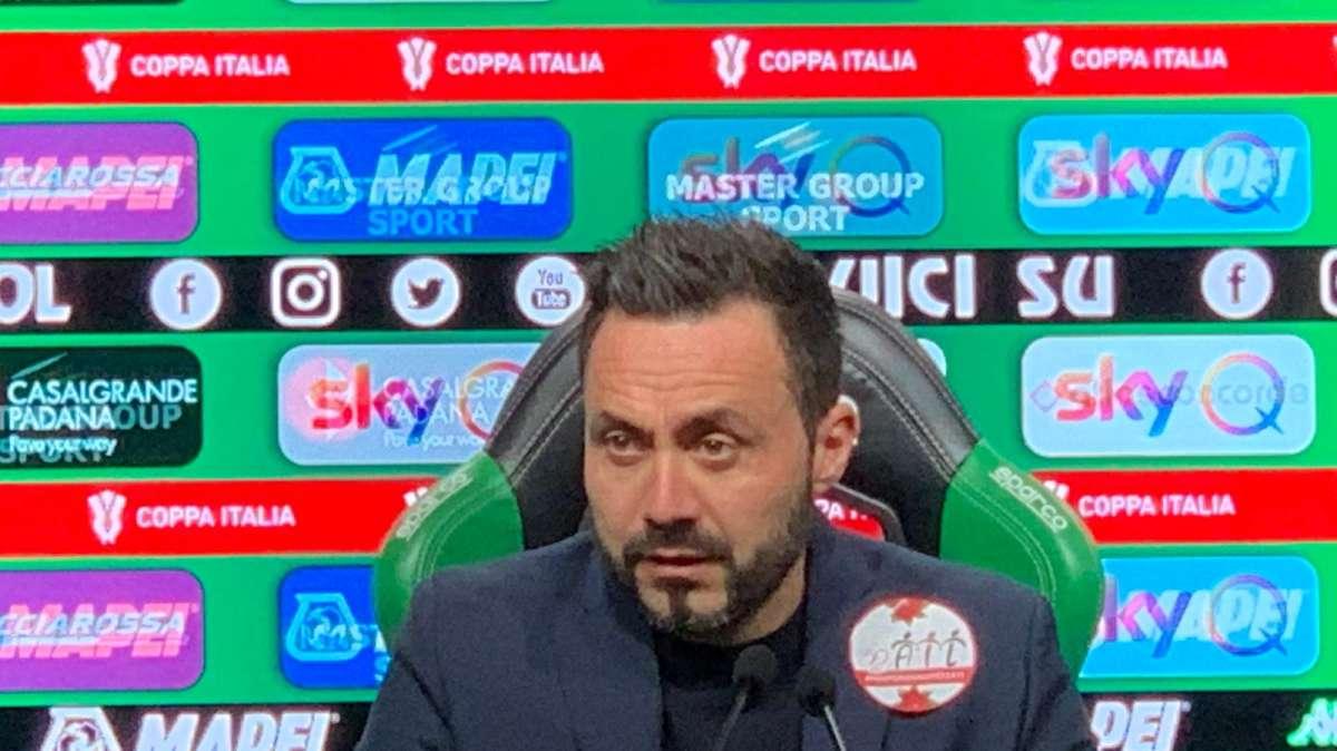 De Zerbi: "Formazione? Non potevo fare altre scelte. Ko che brucia"