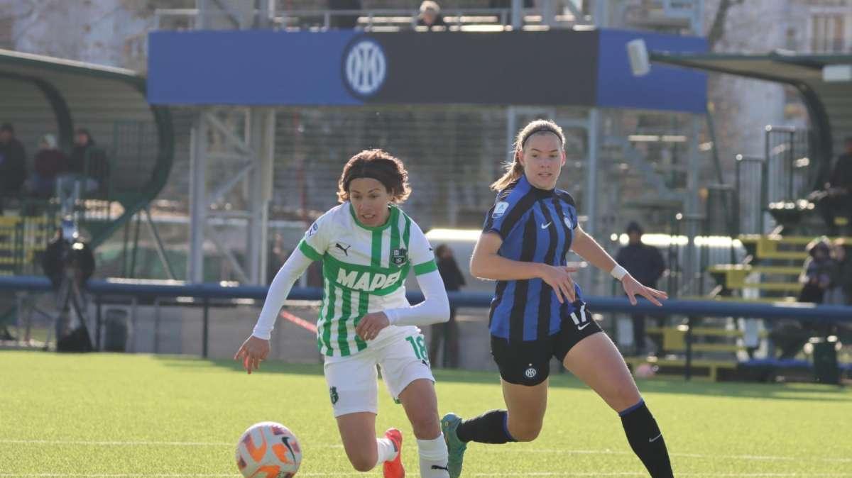 Inter Sassuolo Femminile 3-0 FINALE: brutto 2° tempo, 3° ko consecutivo