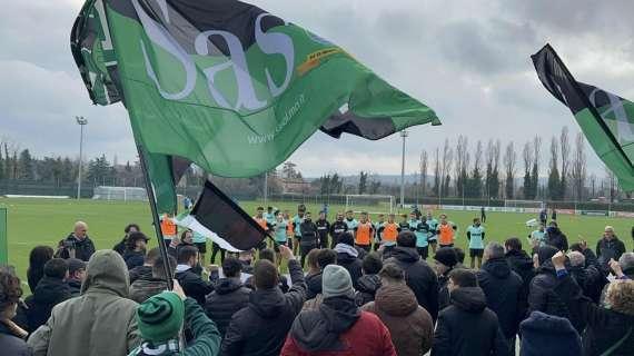 Sassuolo, una delegazione della Curva ha parlato con la squadra dopo l'allenamento