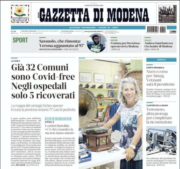 Gazzetta di Modena: "Sassuolo, rimonta batticuore. Rogerio acciuffa il Verona al 97'"