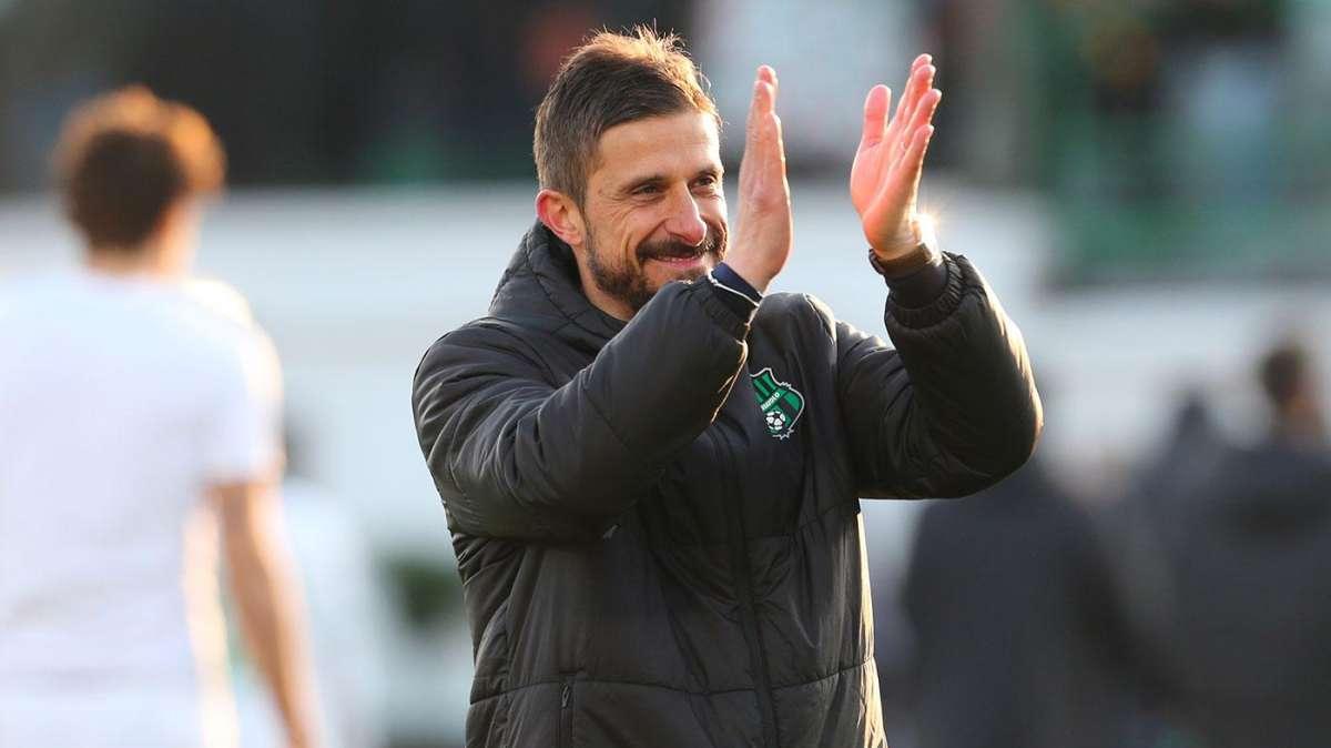 Sassuolo, terza vittoria consecutiva: prima volta con Dionisi in panchina