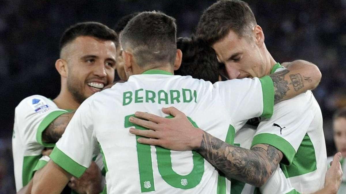 Roma Sassuolo pagelle. Voti: notte magica, Laurienté-Berardi-Pinamonti gol
