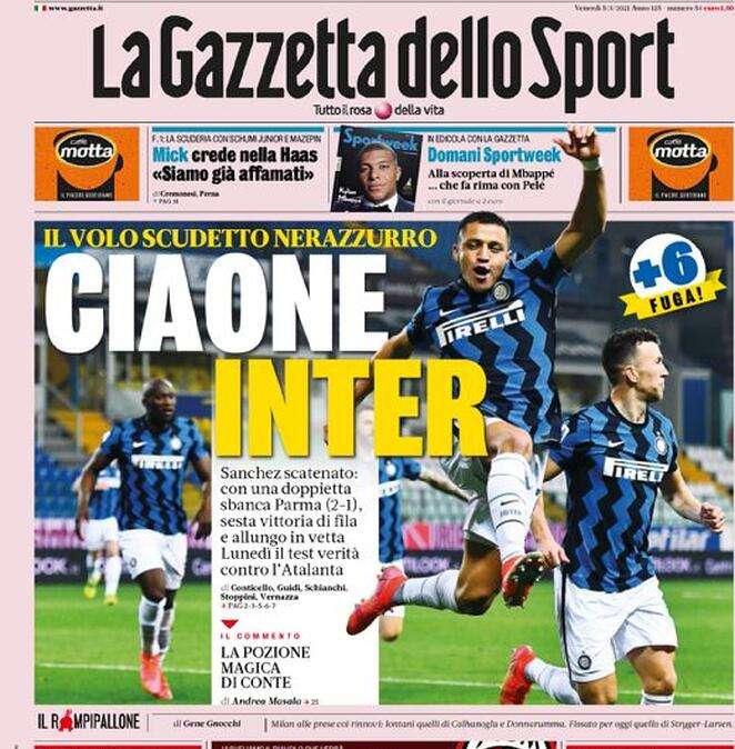 Rassegna stampa sportiva oggi: prime pagine venerdì 5 marzo 2021