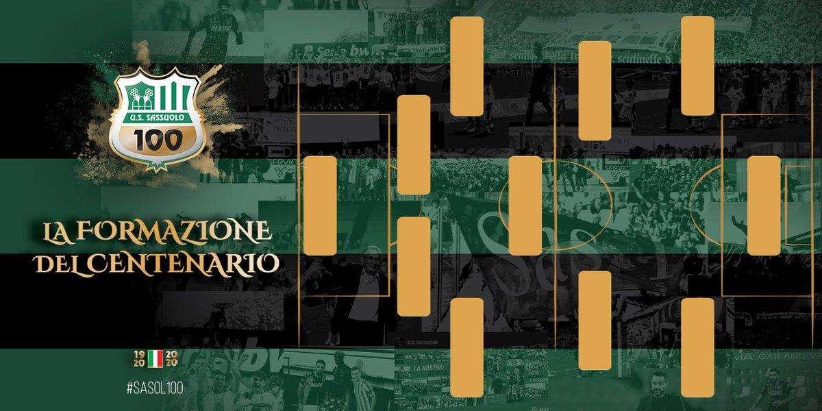 Sassuolo, scegli la formazione del Centenario! Si parte dal 4-3-3