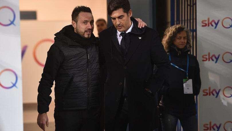 Roma-Sassuolo: i tre dubbi di De Zerbi e Fonseca per domenica
