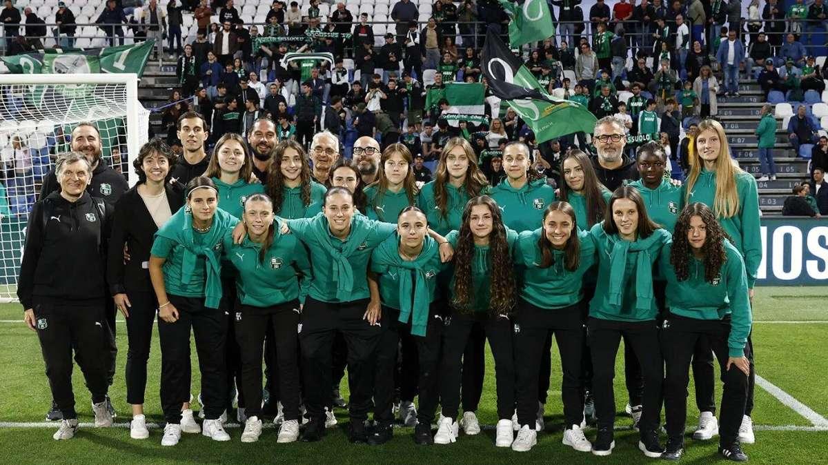 L'omaggio del Mapei Stadium alla Primavera Femminile del Sassuolo