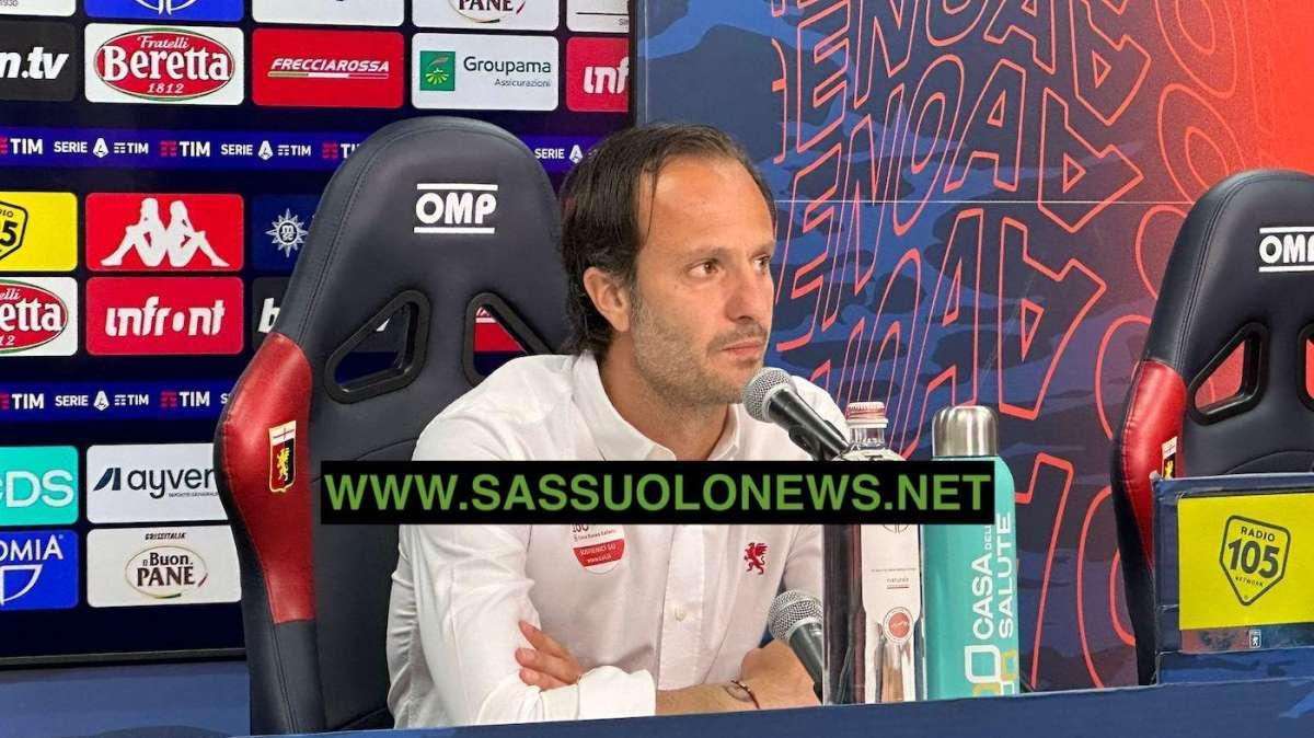 Gilardino: "Primo tempo lento ma meriti del Sassuolo. Ecco qual è stata la chiave"