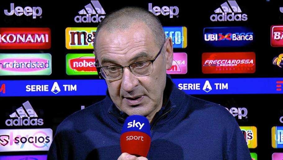 Sarri: "Sassuolo, che fatica! Juve, alcune cosi difficili da capire"