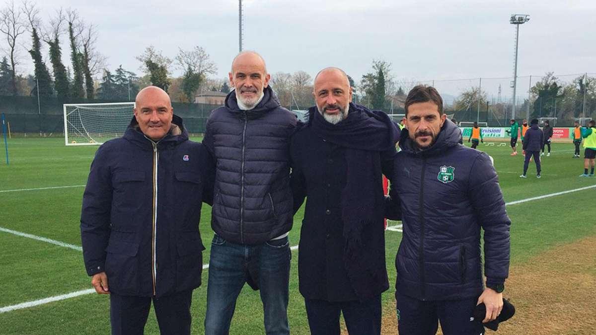 Sassuolo, il c.t. dell'Under 21 Paolo Nicolato in visita agli allenamenti