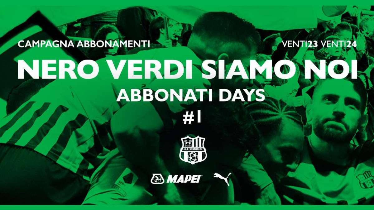 Abbonati Days: tutto esaurito per il primo allenamento aperto del Sassuolo