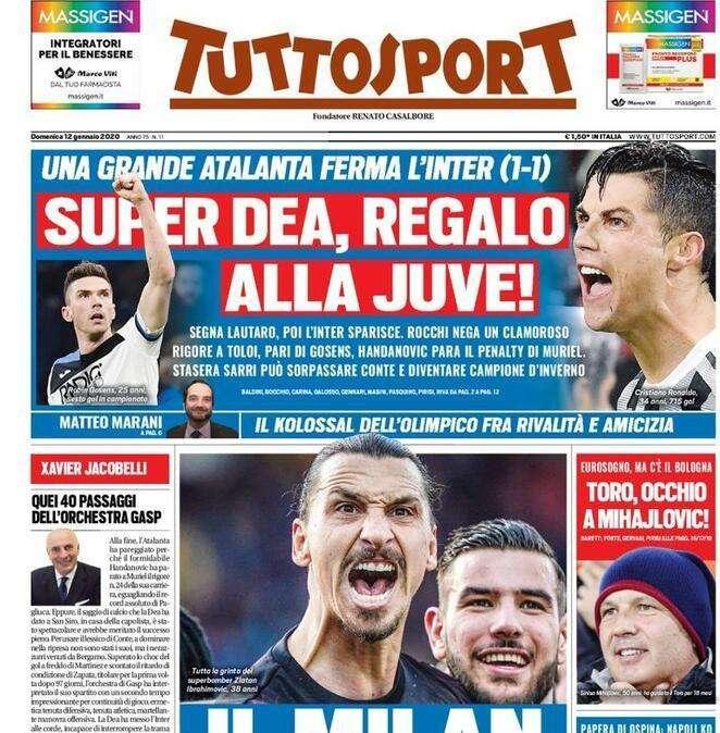 Tuttosport e il ritorno di Zlatan in prima pagina: "Il Milan VIbra!"