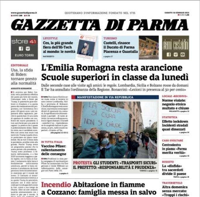 Gazzetta di Parma: "Centrali ko, tutti indisponibili. La Nazionale al Tardini"