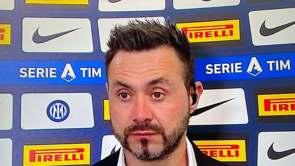 De Zerbi: "Irrati come arbitro non mi piace. Rigore netto su Raspadori"
