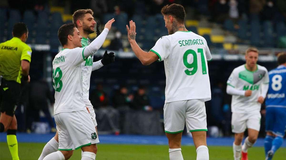 Scamacca-Berardi-Raspadori-Frattesi-Ferrari: the italian job Sassuolo