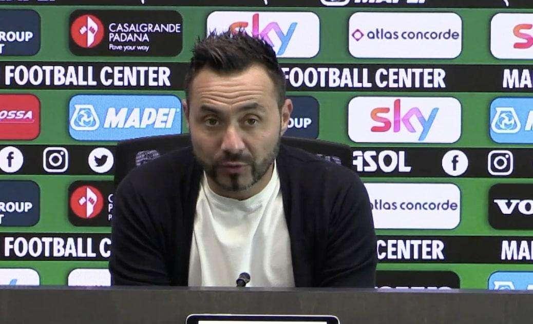 De Zerbi conferenza stampa Sassuolo Crotone: "Gara che vale doppio" LIVE