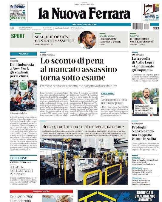 La Nuova Ferrara: "SPAL, due opzioni contro il Sassuolo"