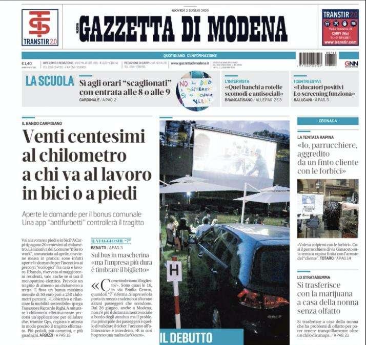 Gazzetta di Modena: "Che Sassuolo! Defrel e Muldur fanno 'viola' la Fiorentina"
