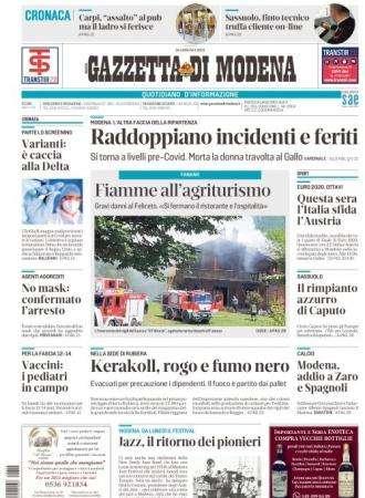 Gazzetta di Modena: "Caputo: 'Che gioia il Sassuolo azzurro'"