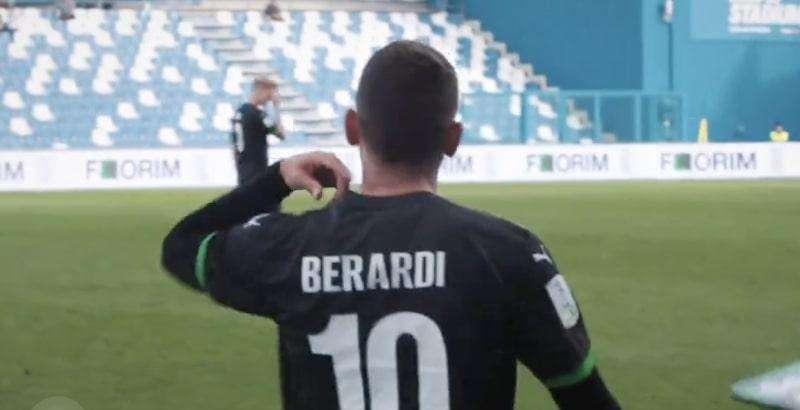 VIDEO - Berardi è tornato dopo l'infortunio. Il ritorno del 10 del Sassuolo con la Mimmo cam