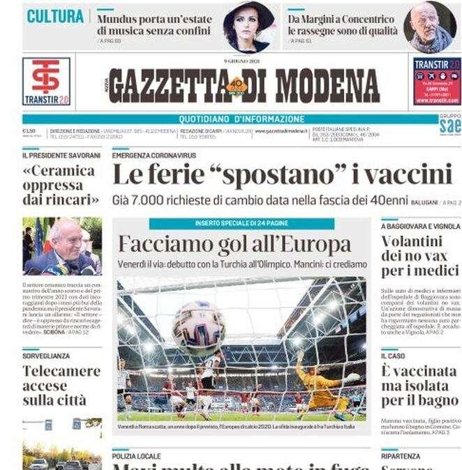 Gazzetta di Modena: "Sassuolo: Giampaolo-Dionisi, testa a testa"