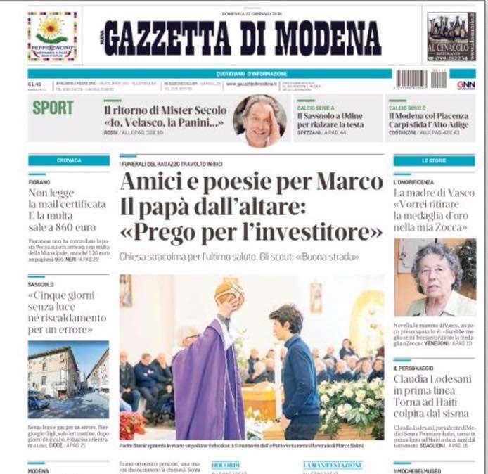 Gazzetta di Modena: "Il Sassuolo a Udine per rialzare la testa"