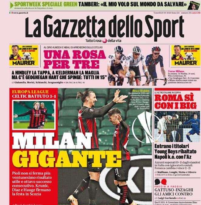 La Gazzetta dello Sport: "Caputo-Belotti: la sfida scalda Sassuolo Torino"