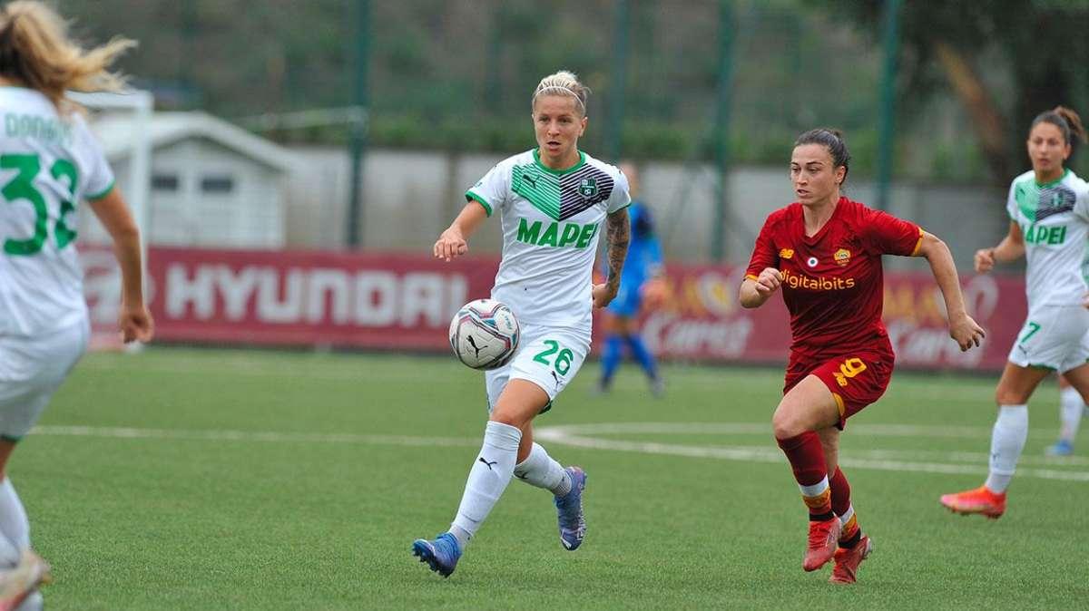 Roma Sassuolo Femminile 2-0 FINALE: l'ex Pirone condanna Piovani al 1° ko