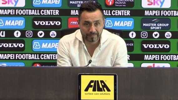 De Zerbi conferenza stampa Bologna Sassuolo: "Moriremo col gioco" LIVE