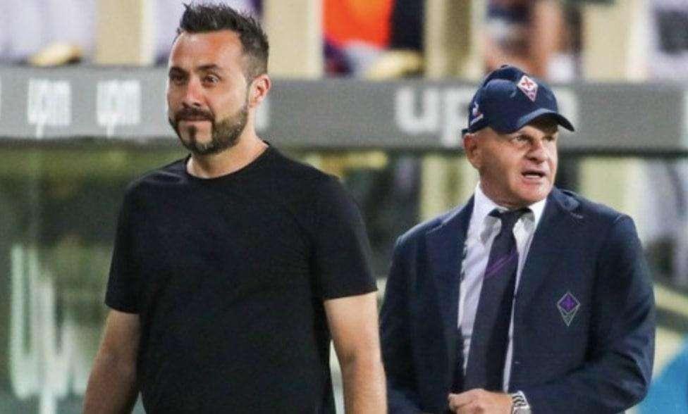 De Zerbi-Iachini, siparietto in Sassuolo-Fiorentina: "Lo arrestiamo?"