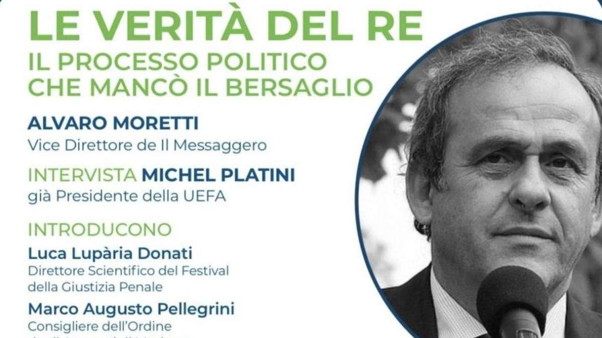 Michel Platini a Sassuolo: sarà ospite del Festival della Giustizia Penale