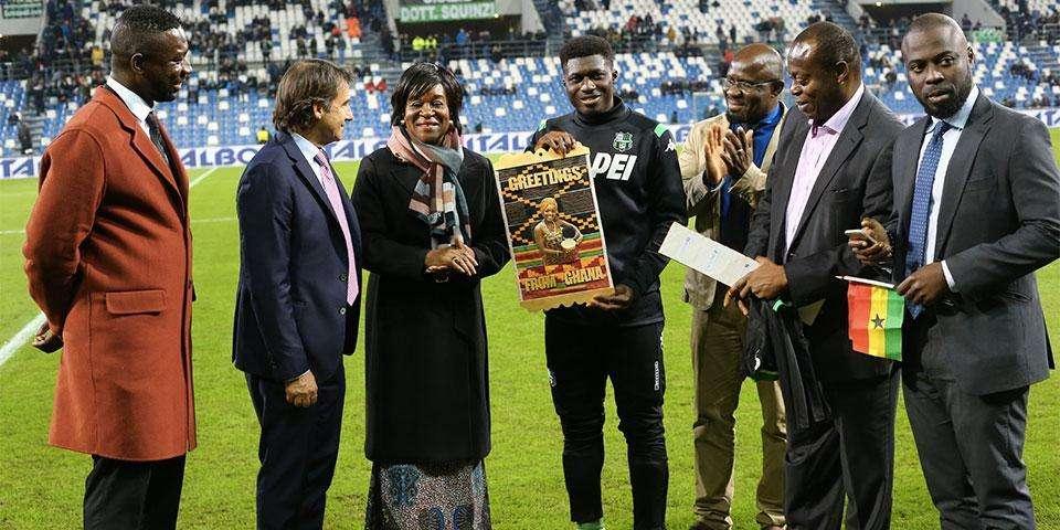 Alfred Duncan premiato dall'Ambasciatore del Ghana in Italia
