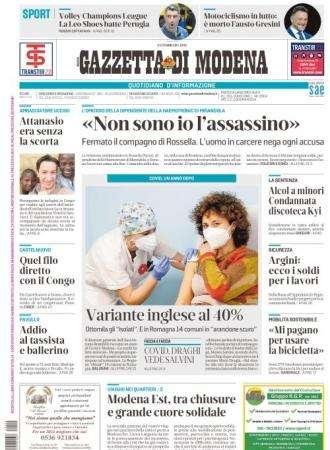 Gazzetta di Modena: "Focolaio nel Toro, la gara di venerdì a rischio rinvio"
