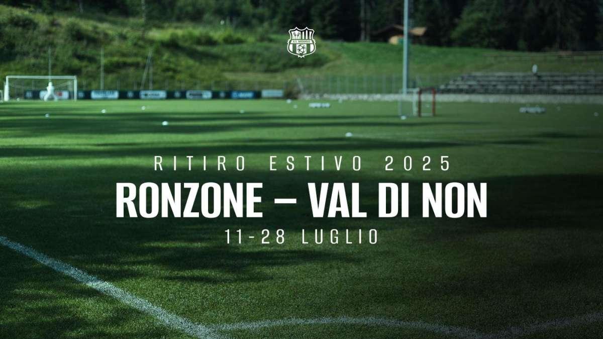 Sassuolo Calcio news oggi: si ritorna in ritiro a Ronzone, la Nazionale fa festa al Mapei