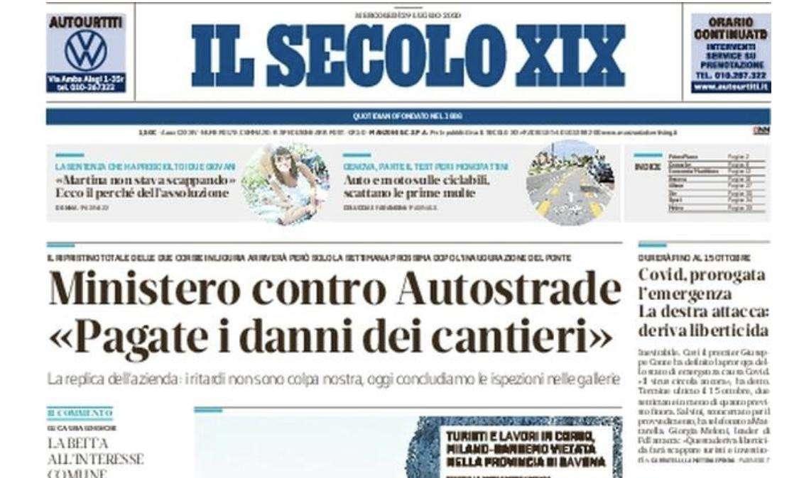 Il Secolo XIX: "Un Genoa impresentabile crolla a Sassuolo 5-0"
