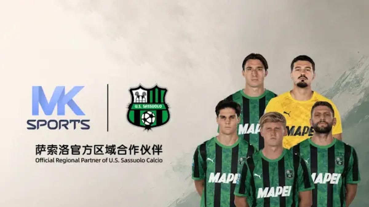 Sassuolo guarda all'Asia: nuova partnership con MK Sports scommesse, sarà Regional Partner del club