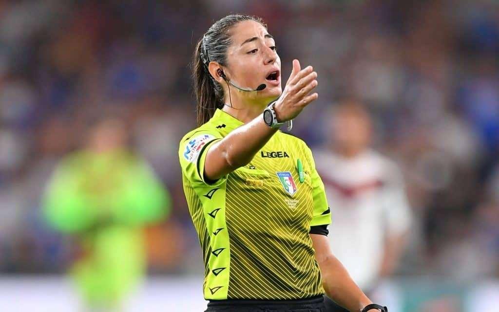 Sassuolo Salernitana arbitro Maria Sole Ferrieri Caputi, prima donna a dirigere in A