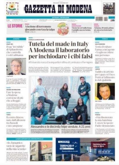 Gazzetta di Modena: "Sassuolo in Coppa, tra i pali tocca a Russo"