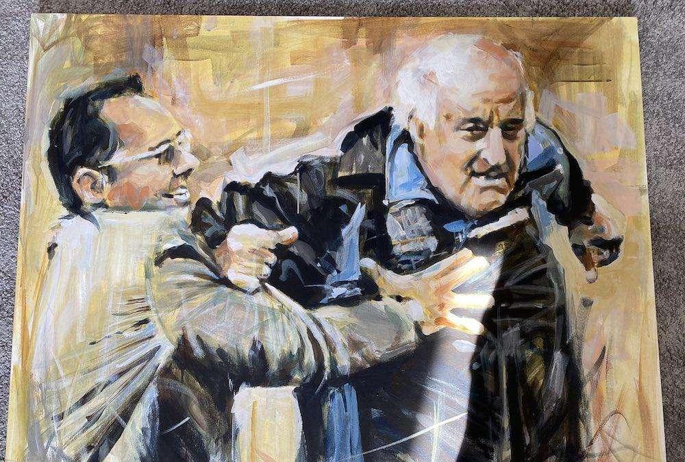 De Zerbi regala un quadro a Mazzone della corsa in Brescia-Atalanta