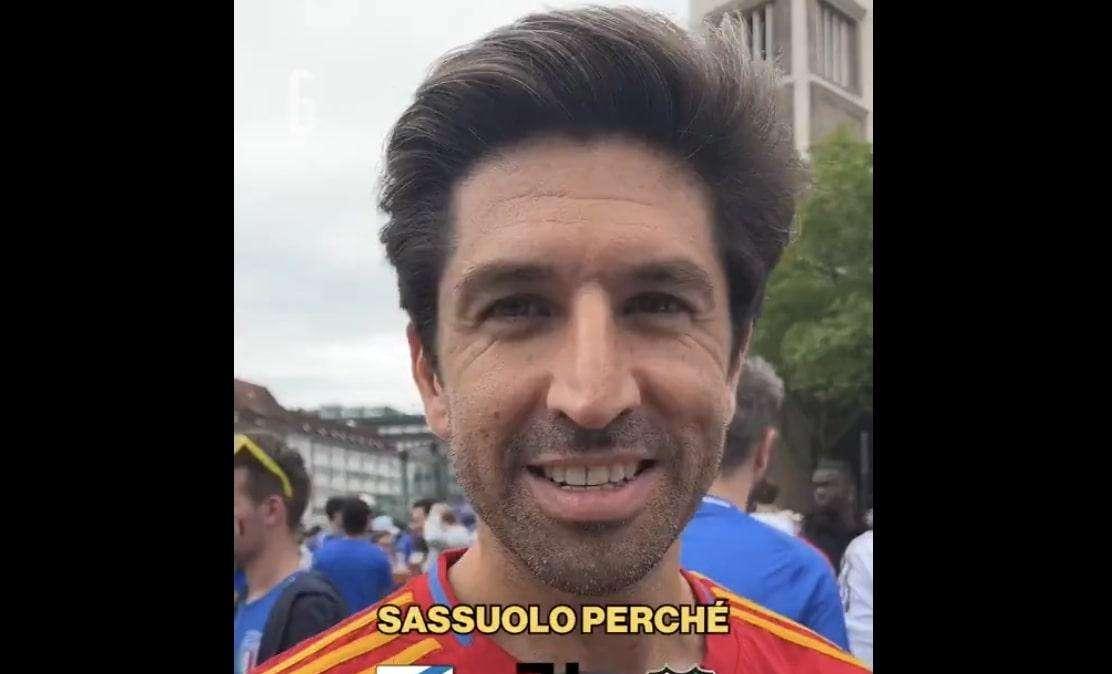 Anche in Spagna si tifa Sassuolo: il video del tifoso agli Europei è virale