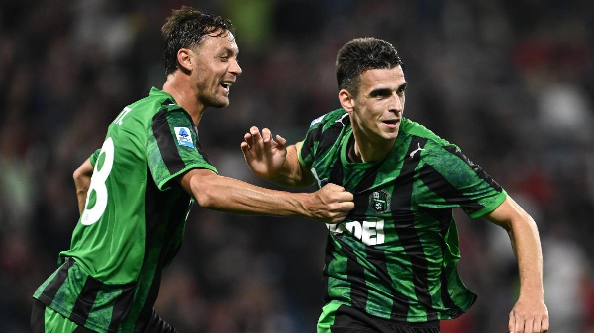 Sassuolo Milan pagelle. Voti: Odenthal-gol, Laurienté fumoso. Bene Caleta-Car