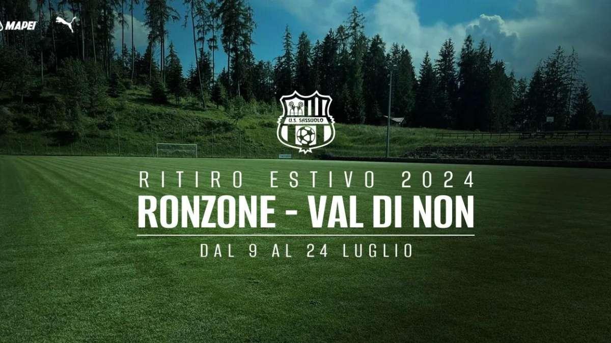 Sassuolo, domani la partenza per Ronzone aprirà i ritiri Serie B in Trentino