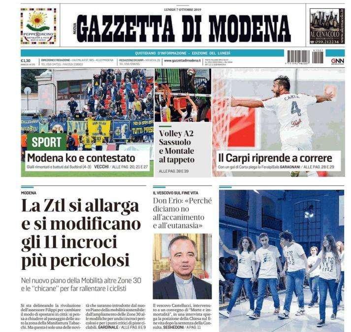 Gazzetta di Modena: "Sassuolo e i neroverdi dicono addio a Squinzi"