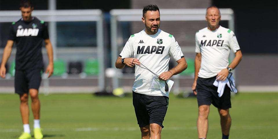 Sassuolo, martedì la ripresa degli allenamenti. Oggi De Zerbi a Trento