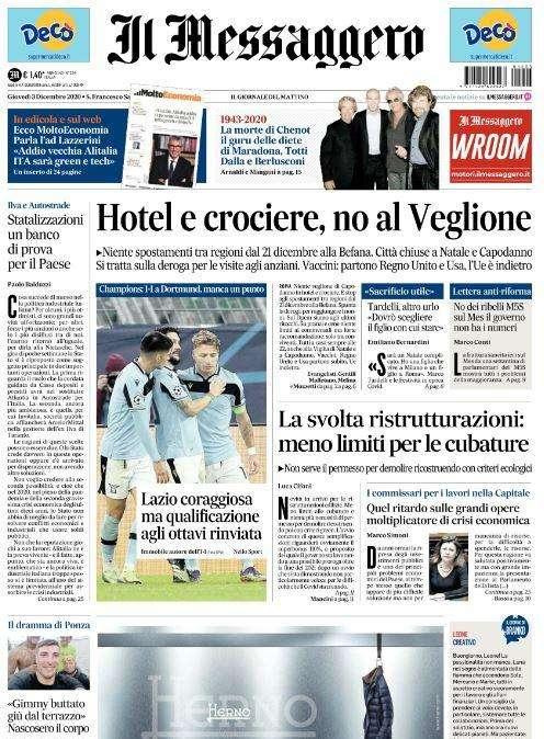 Il Messaggero: "Roma, accendi l'ipoteca"